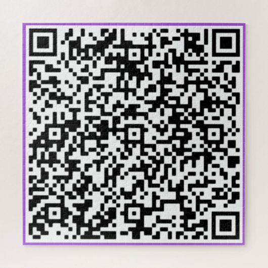 QR-code Je speciale verrassingsberichtweergave Legpuzzel (Horizontaal)