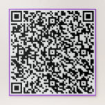 QR-code Je speciale verrassingsberichtweergave Legpuzzel<br><div class="desc">Voeg uw unieke verrassingsbericht/informatie met QR-code toe - Afbeelding / of voeg uw Logo toe - Foto / Tekst / meer - Vergroot en verwijder of verwijder / voeg elementen toe - Afbeelding / tekst met aanpassingsgereedschap. Kies Kleur / grootte / lettertype. Zie mijn andere projecten/design. U kunt deze design...</div>