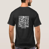 QR Code Jezus Angst Genezer Vrijheid van Angst T-shirt (Achterkant)