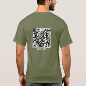 QR Code Jezus - Angstvernietiger Vrees Vrijheid T-shirt (Achterkant)
