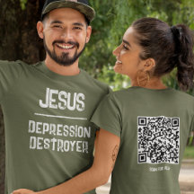 QR Code Jezus - Bijbelteksten die depressie vernie