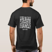 QR Code Jezus Kettingbreker Vrij Heilzaam T-shirt (Achterkant)