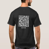 QR Code Jezus Schande Verwijderaar Zwart Christeli T-shirt (Achterkant)