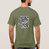 QR Code Jezus - Trauma Terminator Schriftuur T-shirt (Achterkant)