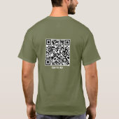 QR Code Jezus Trigger Releaser Vrijheid Christen T-shirt (Achterkant)