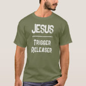 QR Code Jezus Trigger Releaser Vrijheid Christen T-shirt (Voorkant)