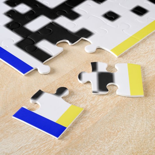 QR Code Jigsaw Puzzel Uw Verrassingsbericht Gift (Zijkant)