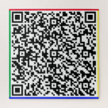 QR Code Jigsaw Puzzel Uw Verrassingsbericht Gift<br><div class="desc">QR Code Puzzel met Uw Unieke Verrassingsbericht / Informatie met QR Code - Afbeelding / of voeg uw Logo toe - Foto / Tekst / meer - Formaat wijzigen en verplaatsen of verwijderen / Elements toevoegen - Afbeelding / tekst met aanpassingshulpmiddel. Kies Kleur / grootte / lettertype. Maak je unieke...</div>