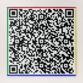 QR Code Jigsaw Puzzel Uw Verrassingsbericht Gift (Verticaal)