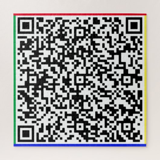 QR Code Jigsaw Puzzel Uw Verrassingsbericht Gift (Verticaal)