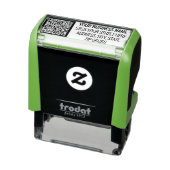 QR Code Jouw naam retour adres Zelfinkting stempel (Product)