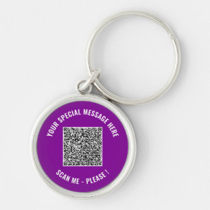 QR Code Jouw Speciale Tekst Verrassingscadeau Sleu Sleutelhanger
