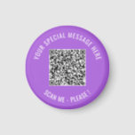 QR Code Jouw tekst Special Surprise Magnet Cadeft<br><div class="desc">Kies Kleuren en Lettertype - Magneten met uw speciale QR Code Info en aangepaste tekst gepersonaliseerde Modern Magnet Gift - Voeg uw QR Code - Afbeelding of Logo - foto / tekst - Naam of andere info / bericht - Formaat wijzigen en verplaatsen of verwijderen / toevoegen Elements - Afbeelding...</div>