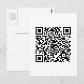 QR-code Junkie-stijl Briefkaart (Voorkant / Achterkant)