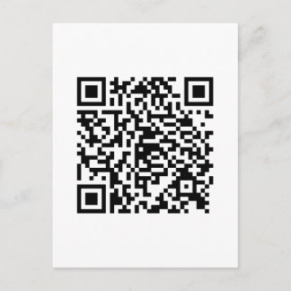 QR-code Junkie-stijl Briefkaart