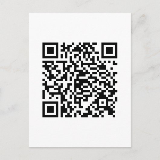 QR-code Junkie-stijl Briefkaart (Voorkant)