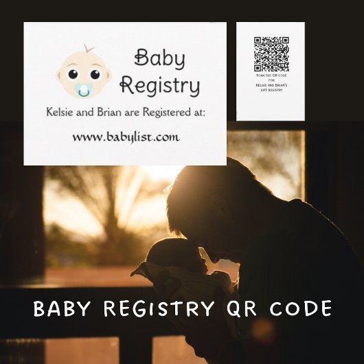 QR-code — Kaart register Baby shower