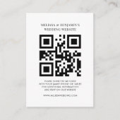 QR-code Kaart van RSVP-behuizing voor bruiloft web (Voorkant)