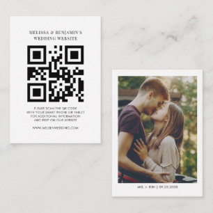 QR-code Kaart van RSVP-behuizing voor bruiloft web