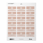 QR CODE kantoor afdeling beige & bruine boho stipp Etiket (Full Sheet)