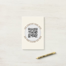 QR Code kantoor school Minimalistisch Eenvoudig Gr Post-it® Notes