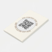 QR Code kantoor school Minimalistisch Eenvoudig Gr Post-it® Notes (Schuin)
