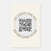 QR Code kantoor school Minimalistisch Eenvoudig Gr Post-it® Notes (Voorkant)
