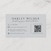 QR Code Kapper Foto Visitekaartje (Achterkant)