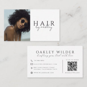 QR Code Kapper Foto Visitekaartje