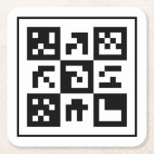 qr-code kartonnen onderzetters (Voorkant)