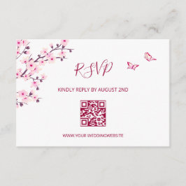 QR-code | Kersenbloesem RSVP Informatiekaartje