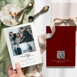 QR-code kerstvideo script foto prettig kerstfeest