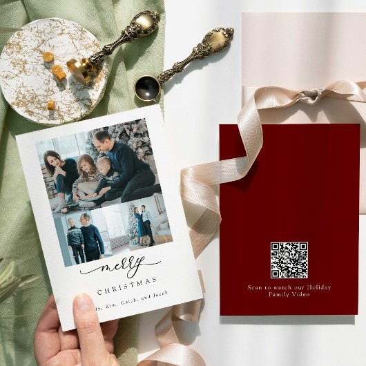QR-code kerstvideo script foto prettig kerstfeest