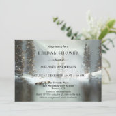 QR-code kerstwinterbridale douche uitnodiging (Staand voorkant)