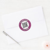 QR-code Klassieke ronde sticker scannen (Envelop)