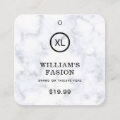 QR-code | Kledinglabel Prijs Hang Label (Voorkant)