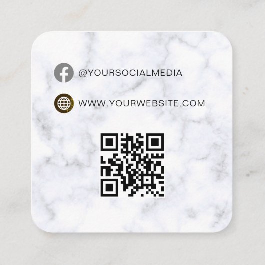 QR-code | Kledinglabel Prijs Hang Label (Achterkant)