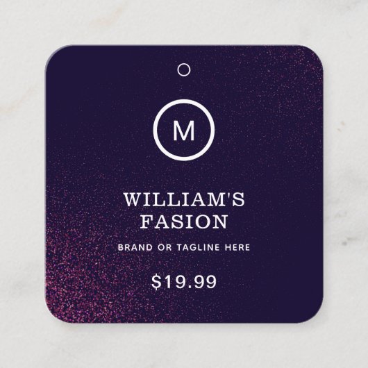 QR-code | Kledinglabel Prijs Hang Label (Voorkant)