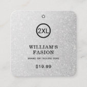 QR-code | Kledinglabel Prijs Hang Label (Voorkant)