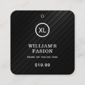 QR-code | Kledinglabel Prijs Hang Label (Voorkant)