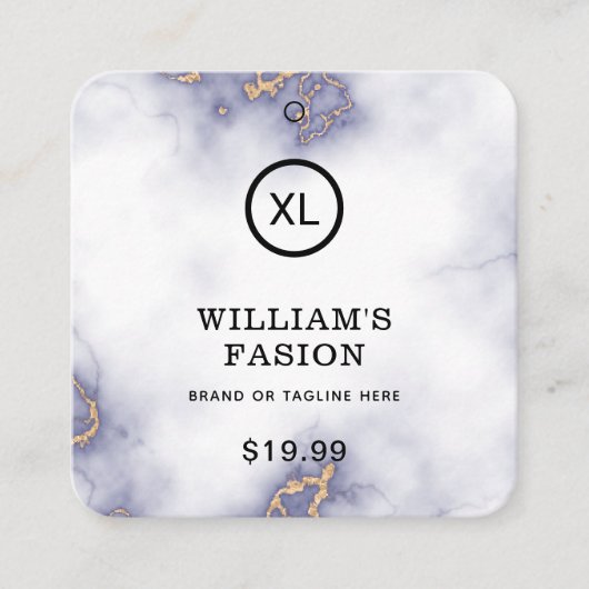 QR-code | Kledinglabel Prijs Hang Label (Voorkant)