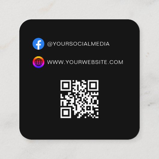 QR-code | Kledinglabel Prijs Hang Label (Achterkant)