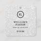 QR-code | Kledinglabel Prijs Hang Label (Voorkant)