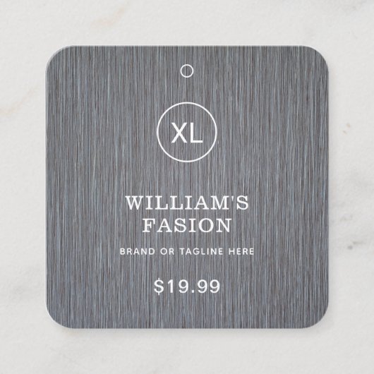 QR-code | Kledinglabel Prijs Hang Label (Voorkant)