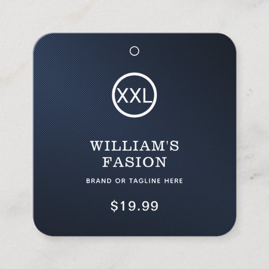 QR-code | Kledinglabel Prijs Hang Label (Voorkant)