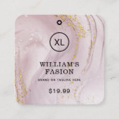 QR-code | Kledinglabel Prijs Hang Label (Voorkant)