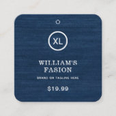 QR-code | Kledinglabel Prijs Hang Label (Voorkant)