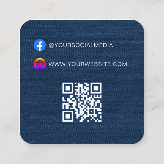 QR-code | Kledinglabel Prijs Hang Label (Achterkant)