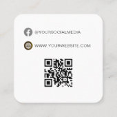 QR-code | Kledinglabel Prijs Hang Label (Achterkant)