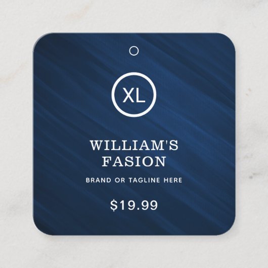 QR-code | Kledinglabel Prijs Hang Label (Voorkant)